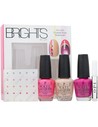 Opi Esmalte de Uñas Brights Set de Regalo 15ml Hotter Than You Pink + 15ml Samoan Sand + 15ml the Berry Thought of You + Cristal