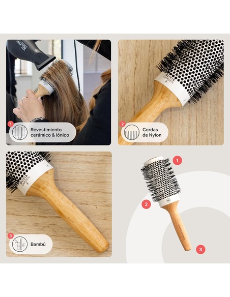 Cepillo Térmico Olivia Garden Bamboo Touch Blowout Thermal 53 mm | Kiwiku