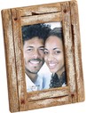 Walther Dupla Marco de Madera Blanco-nature 10x15 Cm