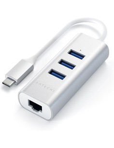 satechi_hub_2-en-1_tipo-c_usb_3.0_de_aluminio_-_3_puertos_con_ethernet_-_plata_0879961007294_oferta 2