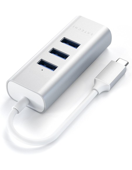 satechi_hub_2-en-1_tipo-c_usb_3.0_de_aluminio_-_3_puertos_con_ethernet_-_plata_0879961007294_barato