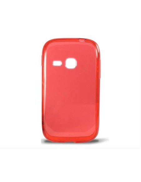 Kiwiku.com: Ksix B8506FTP06 - Funda flexible de TPU para Samsung Young S6310, rojo - Electrónica