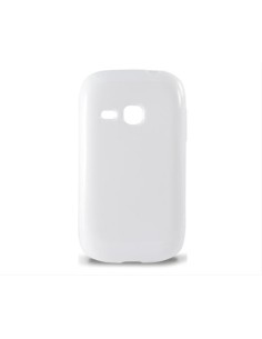 Kiwiku.com: Ksix B8506FTP02- Funda flexible de TPU para Samsung Young S6310, blanco - Electrónica