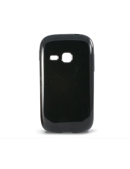 Ksix B8506FTP01 - Funda flexible de TPU para Samsung Young S6310, negro - Electrónica - Kiwiku.com