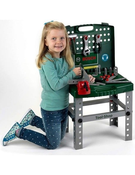 Bosch Banco de Trabajo Theo Klein - Tool Workbench Playset - Maletín