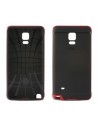 Funda flex ksix tpu neo para galaxy note 4 roja y negra