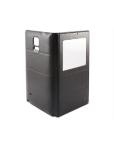 Kiwiku.com: Ksix B8537FU80WN - Funda tipo folio con ventana y tapa con batería para Samsung Note 4, color negro - Electrónica
