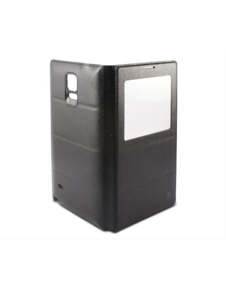 Kiwiku.com: Ksix B8537FU80WN - Funda tipo folio con ventana y tapa con batería para Samsung Note 4, color negro - Electrónica