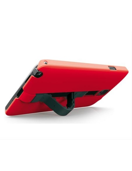 Kiwiku.com: Ksix B8537CAC06 - Carcasa con cable integrado USB-micro USB para Samsung Note 4, color rojo y negro - Electrónica
