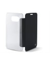Funda folio ksix con carcasa trasera transparente para galaxy s6 negra