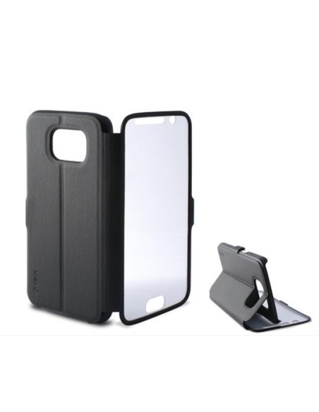Funda folio window para galaxy s6 standing negra B8550FU26 kiwiku.com