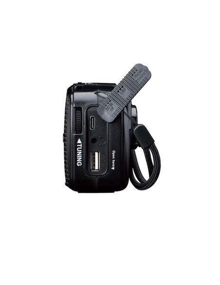 Radio De Emergencia Lenco MCR-113BK Con Linterna Y Power Bank - Kiwiku