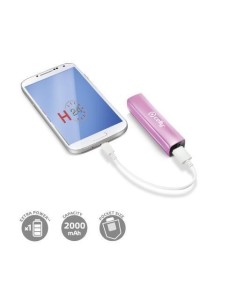 Celly PB2000P - Baterías externas (Rosa, Universal, 2000 mAh, USB, 5V, micro USB) - Electrónica - Kiwiku.com