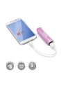 Cargador power bank rosa 2000