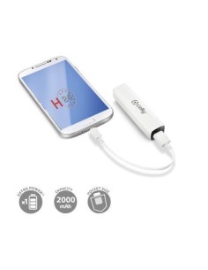Celly PB2000W batería externa - baterías externas (Color blanco, Universal, 2000 mAh, USB, 5V, micro USB): Celly: Kiwiku.com: E
