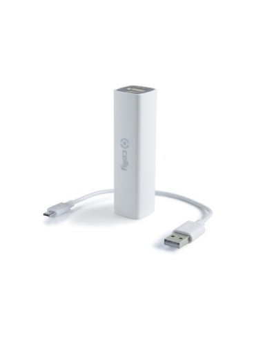 Celly PB2000W batería externa - baterías externas (Color blanco, Universal, 2000 mAh, USB, 5V, micro USB): Celly: Kiwiku.com: E