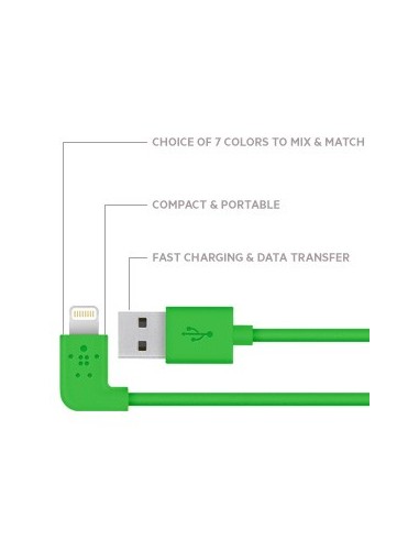 Cable MIXITde 90° de Lightning a USB Negro F8J147BT04BLK kiwiku.com