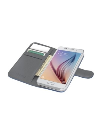 Funda Custodie Wallet para samsung Galaxy S6 WALLY490BL kiwiku.com