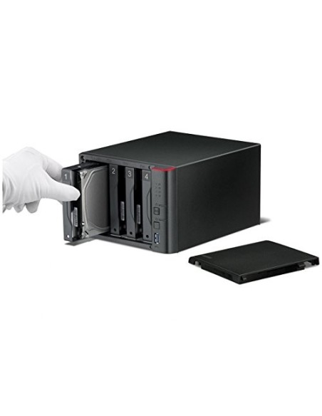Buffalo LinkStation 441D - Unidad RAID (0 GB, HDD, 16 TB, Marvell, Armada 370, 1,2 GHz) Negro: Kiwiku.com: Informática