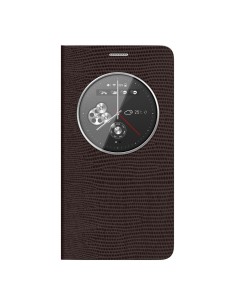 Kiwiku.com: Anymode Circle View - Funda folio tipo lagarto para Samsung Galaxy Note 4, marrón - Electrónica