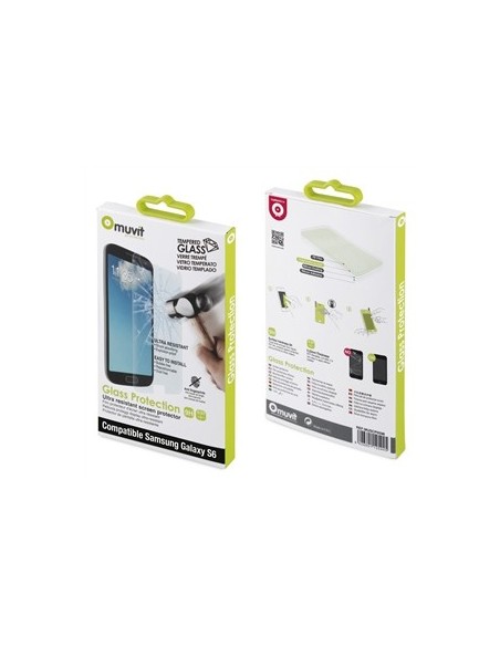 protector de pantalla tempered glass 0,33 mm anti-blueray samsung galaxy s6 muvit MUTPG0013 kiwiku.com
