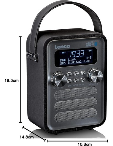 Radio Portátil LENCO PDR-051 con DAB+/FM y Pantalla LCD | Kiwiku