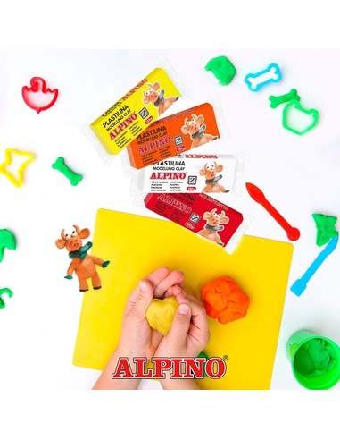 Comprar ALPINO Plastilina Escolar 12 Colores 150 gr en Kiwiku