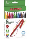 Alpino Rotuladores de Colores Punta Resistente 3mm 12 Unidades