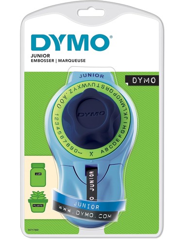 DYMO Junior Máquina De Gofrado Manual Azul 9 mm | Kiwiku