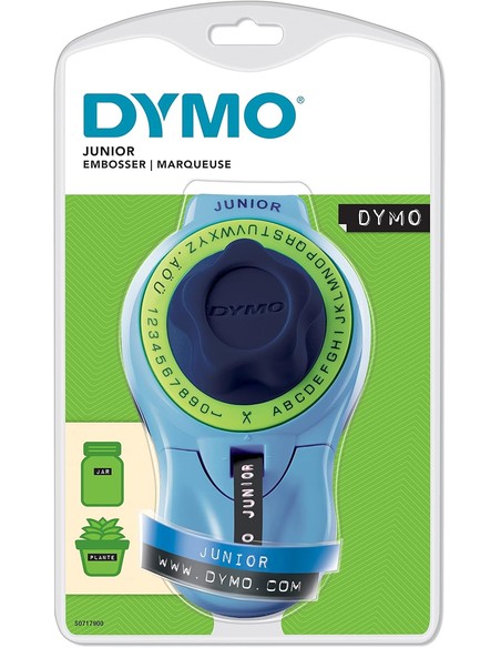 DYMO Junior Máquina De Gofrado Manual Azul 9 mm | Kiwiku