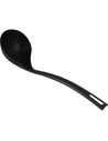 Quttin Cucharón de Nylon Negro Ergonómico Resistente Al Calor para Cocina