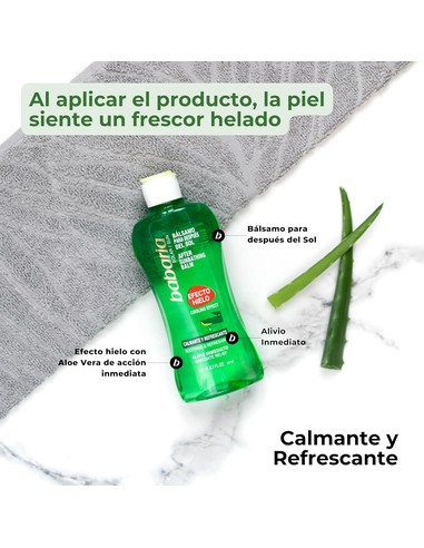 BABARIA After Sun Gel Aloe Vera Efecto Hielo 200 ml | Kiwiku