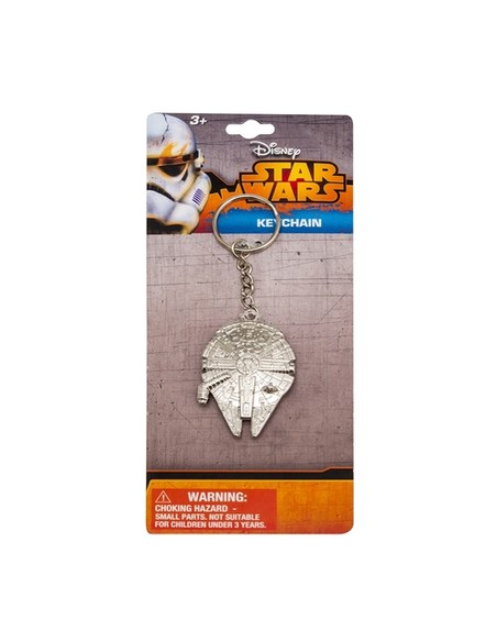 star_wars_millennium_falcon_llavero_colgante_unisex_de_metal_plateado_0807716910902_oferta