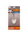 Star Wars Millennium Falcon Llavero Colgante Unisex de Metal Plateado