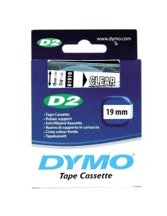 DYMO 19mm D2 label tape - Cintas para impresoras de etiquetas (ampolla, 27 mm, 68 mm) Transparente: Dymo: Kiwiku.com: Oficina y