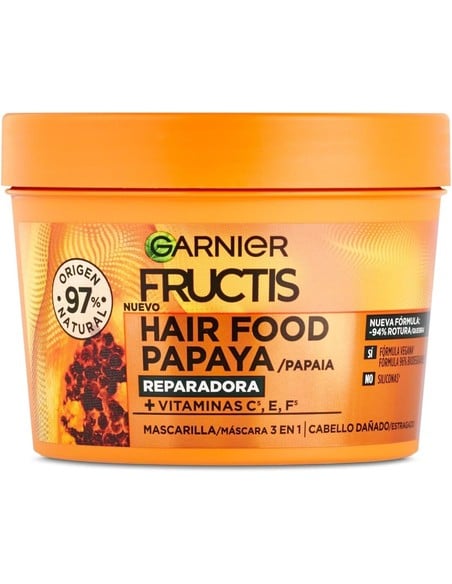 garnier_fructis_hair_food_papaya_mascarilla_reparadora_para_cabello_dañado_390ml_3600542140799_oferta