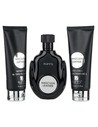Riiffs Masculin Leather Giftset 3 Pieces para Hombre - Eau de Parfum, Gel de Ducha y Loción Corporal 100 Ml Cada Uno