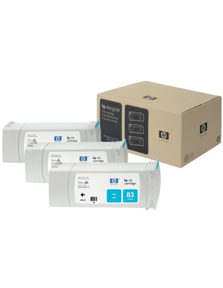 HP C5073A - Cartucho de tinta, 680 ml (pack de 3) Cian: Hp: Kiwiku.com: Oficina y papelería