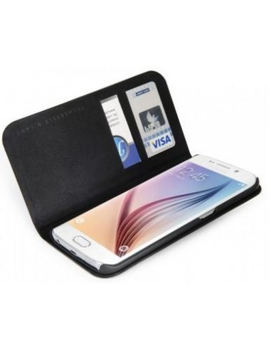 Funda Libro para Samsung Galaxy S6 Edge - Negro SG6ELO kiwiku.com