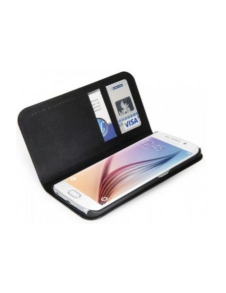 Funda Libro para Samsung Galaxy S6 Edge - Negro SG6ELO kiwiku.com