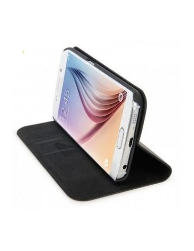 Funda Libro para Samsung Galaxy S6 Edge - Negro SG6ELO kiwiku.com