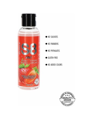 Compra STIMUL8 S8 4 En 1 Lubricante Postre Fresa 125 Ml en Kiwiku