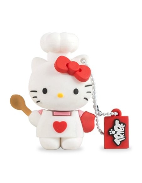 Tribe Hello Kitty Pendrive - Memoria USB Flash Drive 2.0, de goma, de 8 GB con llavero, diseño Cocinera: Kiwiku.com: Informátic