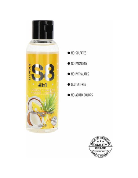Compra STIMUL8 S8 4 En 1 Lubricante Postre Piña Colada 125 Ml en Kiwiku