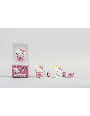 Tribe Hello Kitty Pendrive - Memoria USB Flash Drive 2.0, de goma, de 8 GB con llavero, diseño Princesa: Kiwiku.com: Informátic