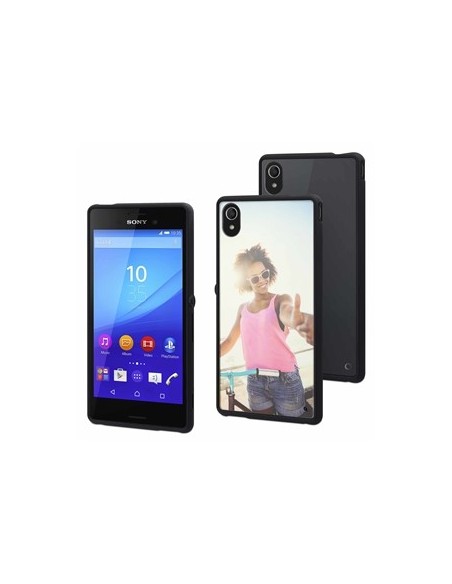 funda myframe bi-material negro/transparente sony xperia m4 aqua/m4 aqua dual made for xperia SEBMC0042 kiwiku.com