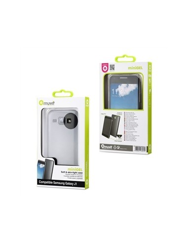 funda minigel transparente samsung galaxy j1 muvit MUSKI0495 kiwiku.com