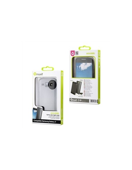 funda minigel transparente samsung galaxy j1 muvit MUSKI0495 kiwiku.com