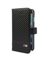 Funda booklet efecto carbono negra samsung galaxy s6 bmw