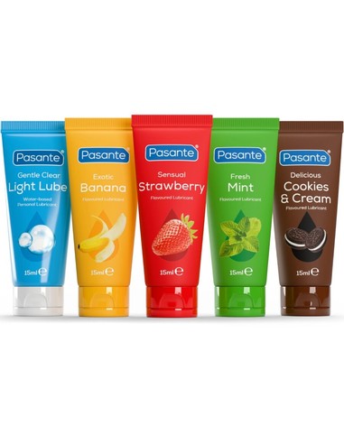 Compra Pack Lubricantes Sabores Variados Pasante en Kiwiku